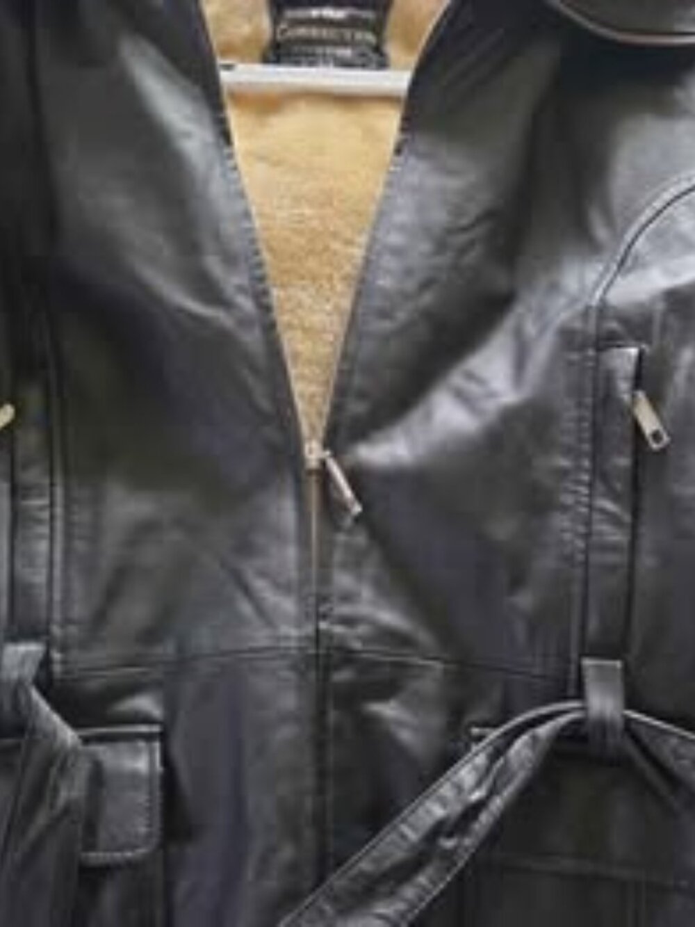 The Connection Leather Jacket w/ belt